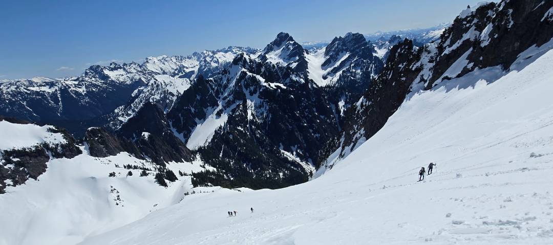 Going up Vesper Peak